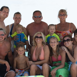 Group photos on the beach