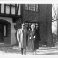 1946 or 1947: Frank and Nerva Moore at their home in KC