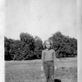 1946: Kathy in the yard