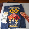Wally F. Bohannon's scout sash and ribbons