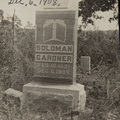 Headstone: Solomon Gardner (2/15/1821 to 12-6-1908)
