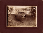 Selma, Eva, Oral and Jeff George in front of their home