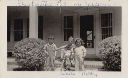 1941: Wally & Kathy at Gram Boh's on Jessamine Ln.