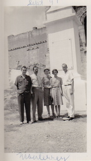 1941, September: Lewis, Esther and Wallace in Monterrey, Mexico.