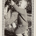 1937, December: Photo shoot of Wally F for Christmas card