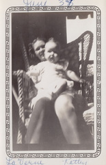 1938, June: La Verne holds baby Kathy