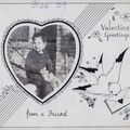 1939, Feb: Valentine card from cousin Dick Moore