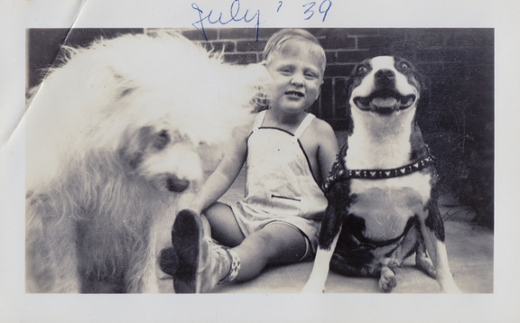 1939, July: Wally F with Snookie and Victory?