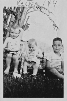 1944, Easter: Mike, Tom and Dick Moore