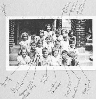 1944, September: Kathy's first grade class
