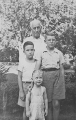 1945: Grandfather Frank Moore with his grandsons