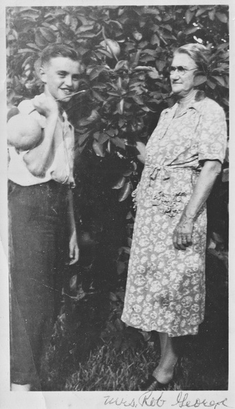 1946: Mrs. Rob George and Billy Vaughn Cain?