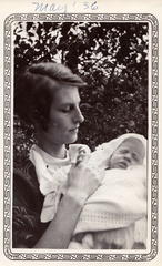 1936, May: Esther holding Wally