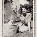 1937: Wally F in Tub with Esther, McAllen?