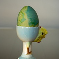 Pottery chick egg cup, Ruth Adlersfluegel