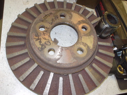 Not a car as such, but the "brake rotor of the week" at the Firestone across the street.