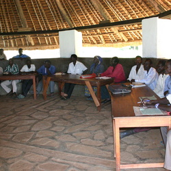 11/9 Akanyo Mtg With Catechists; hut visit