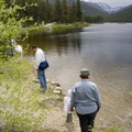 Skipping rocks at Monarch Lake