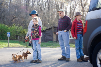 Hiking with the Lawrences at Castlewood Park