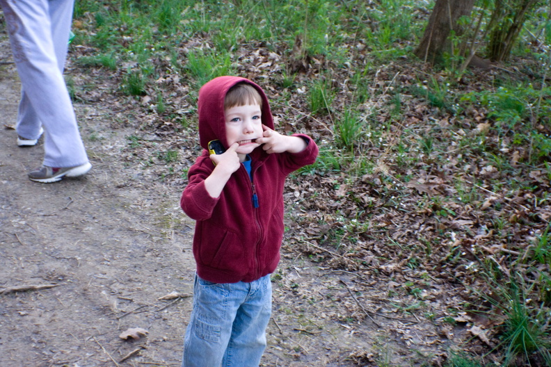 Wally hams it up with his first silly face