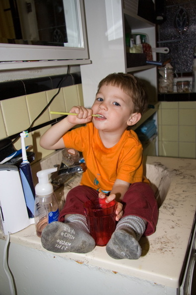 Brushing teeth, drinking water, all from the comfort of your own sink